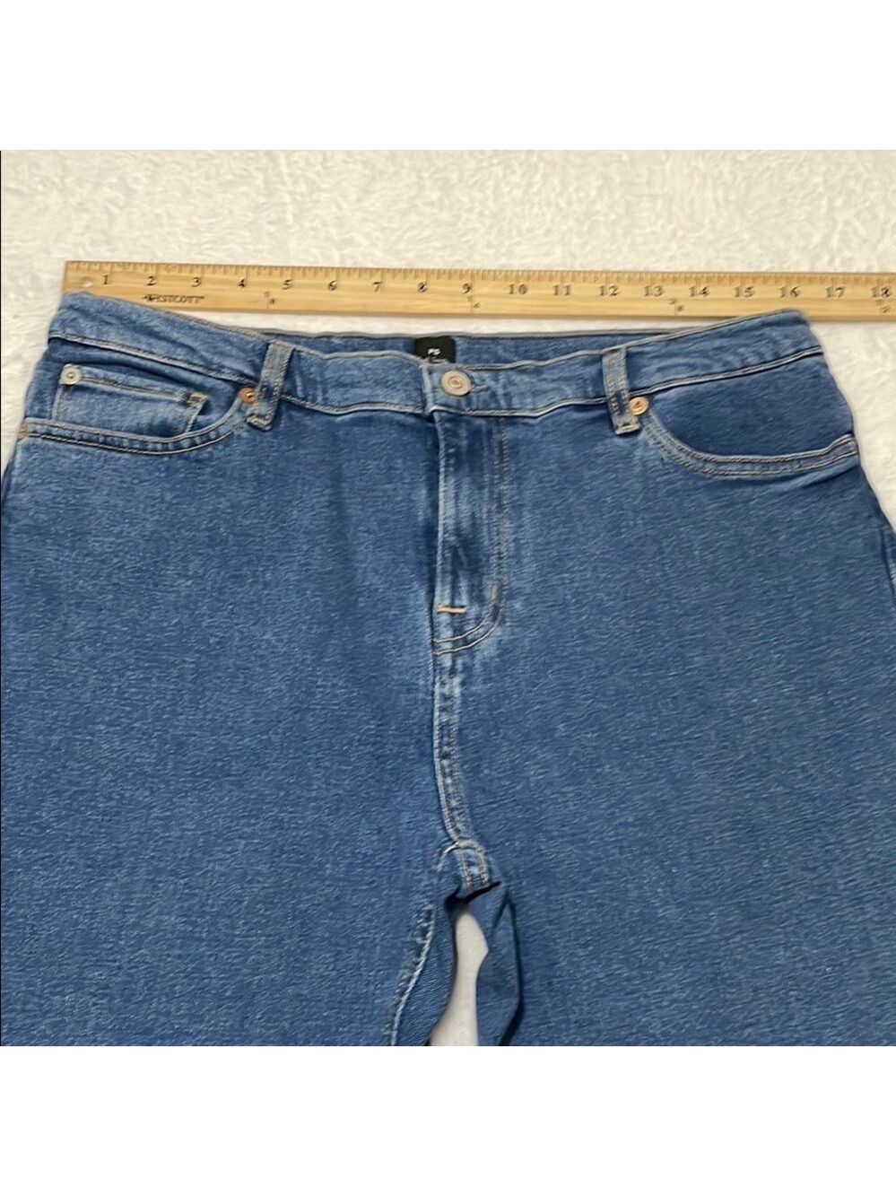 PAUL SMITH Kick Flare Jeans Sz 31 Blue Denim - Picture 5 of 12